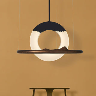 Cycle Wabi-Sabi Wood Chandelier