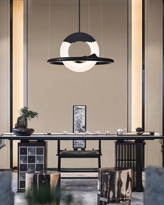 Cycle Wabi-Sabi Wood Chandelier