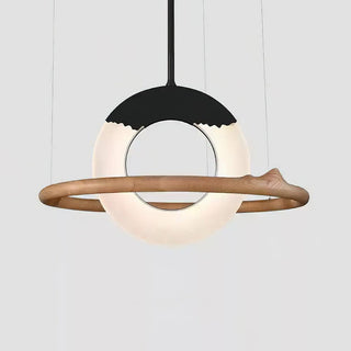 Cycle Wabi-Sabi Wood Chandelier