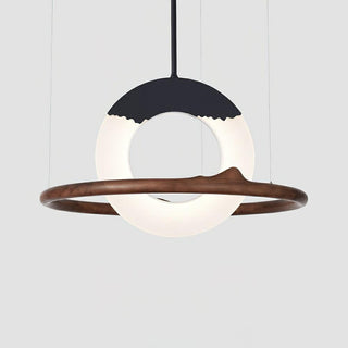 Cycle Wabi-Sabi Wood Chandelier