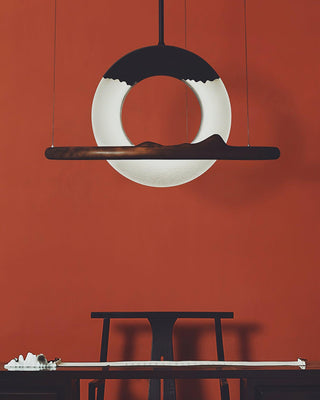 Cycle Wabi-Sabi Wood Chandelier