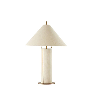 Remi Linen Sculptural Fabric Table Light