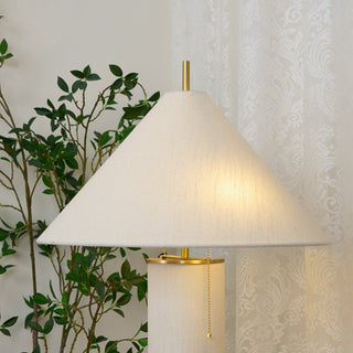 Remi Linen Sculptural Fabric Table Light