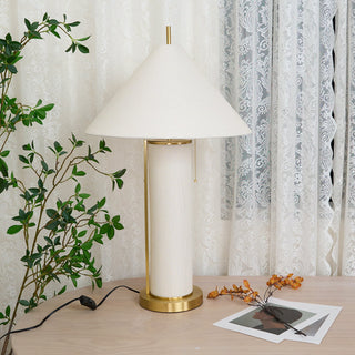 Remi Linen Sculptural Fabric Table Light