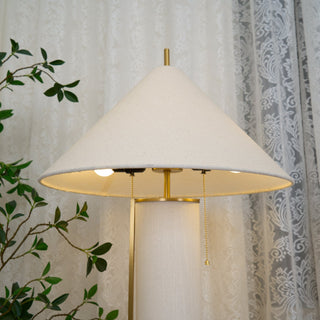 Remi Linen Sculptural Fabric Table Light
