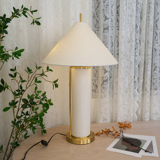 Remi Linen Sculptural Fabric Table Light