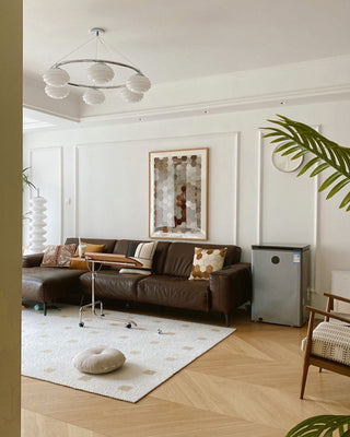 Rena Modern Chrome Glass Chandelier