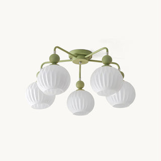 Renee Pastel Metal Glass Ceiling Light