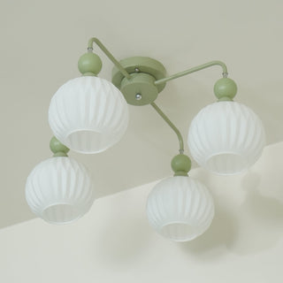 Renee Pastel Metal Glass Ceiling Light