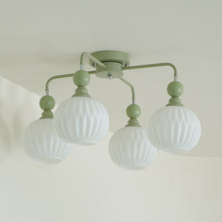 Renee Pastel Metal Glass Ceiling Light