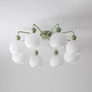 Renee Pastel Metal Glass Ceiling Light