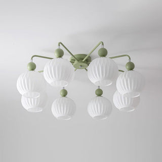 Renee Pastel Metal Glass Ceiling Light