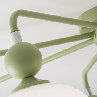 Renee Pastel Metal Glass Ceiling Light