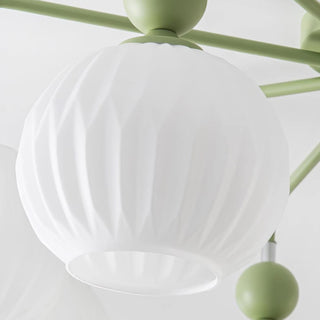 Renee Pastel Metal Glass Ceiling Light