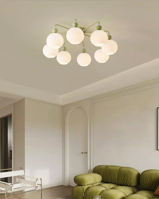 Renee Pastel Metal Glass Ceiling Light