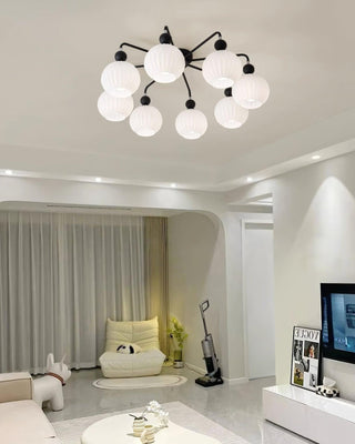 Renee Pastel Metal Glass Ceiling Light