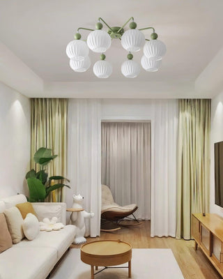 Renee Pastel Metal Glass Ceiling Light
