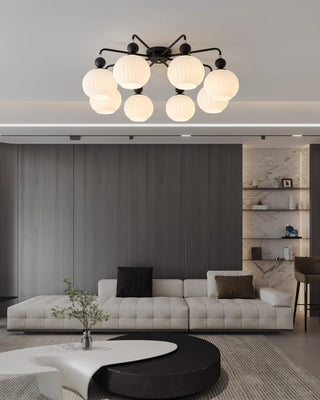 Renee Pastel Metal Glass Ceiling Light