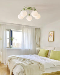 Renee Pastel Metal Glass Ceiling Light