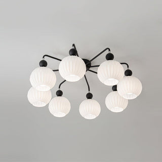 Renee Pastel Metal Glass Ceiling Light
