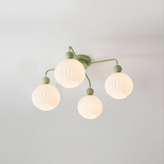Renee Pastel Metal Glass Ceiling Light