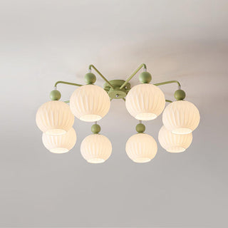 Renee Pastel Metal Glass Ceiling Light