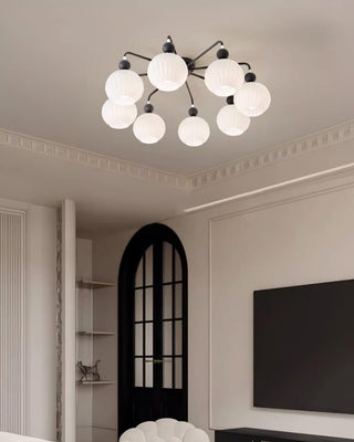 Renee Pastel Metal Glass Ceiling Light
