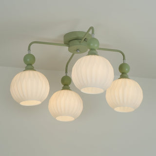 Renee Pastel Metal Glass Ceiling Light