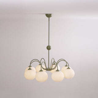 Renee Modern Sage Green 8-Light Chandelier