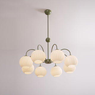 Renee Modern Sage Green 8-Light Chandelier