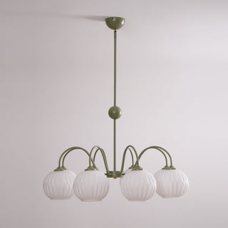Renee Modern Sage Green 8-Light Chandelier