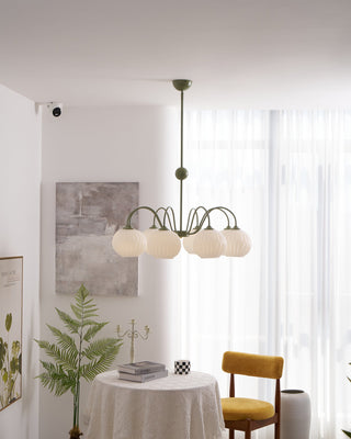 Renee Modern Sage Green 8-Light Chandelier
