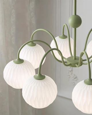 Renee Modern Sage Green 8-Light Chandelier