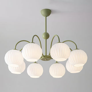 Renee Modern Sage Green 8-Light Chandelier