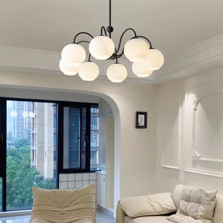 Renee Modern Sage Green 8-Light Chandelier