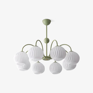 Renee Modern Sage Green 8-Light Chandelier