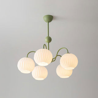 Renee Modern Sage Green 8-Light Chandelier