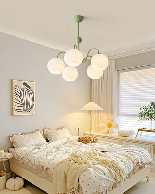 Renee Modern Sage Green 8-Light Chandelier