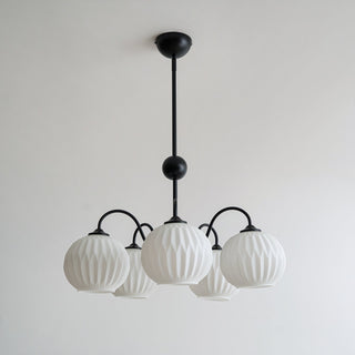 Renee Modern Sage Green 8-Light Chandelier