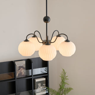 Renee Modern Sage Green 8-Light Chandelier