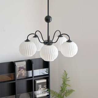 Renee Modern Sage Green 8-Light Chandelier