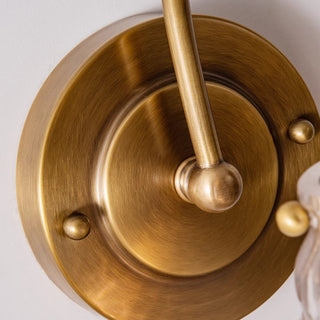 Elowen Vintage Textured Glass Wall Sconce