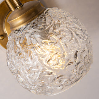Elowen Vintage Textured Glass Wall Sconce