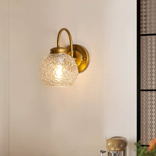 Elowen Vintage Textured Glass Wall Sconce