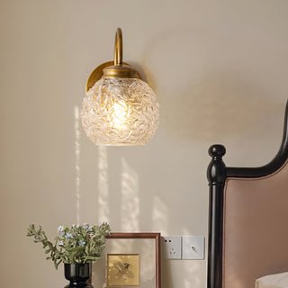 Elowen Vintage Textured Glass Wall Sconce