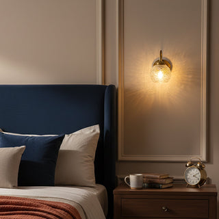 Elowen Vintage Textured Glass Wall Sconce
