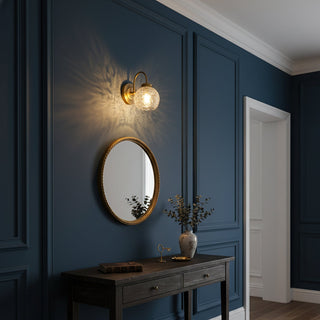 Elowen Vintage Textured Glass Wall Sconce