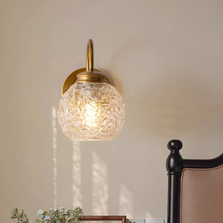 Elowen Vintage Textured Glass Wall Sconce