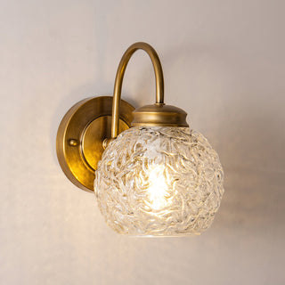 Elowen Vintage Textured Glass Wall Sconce