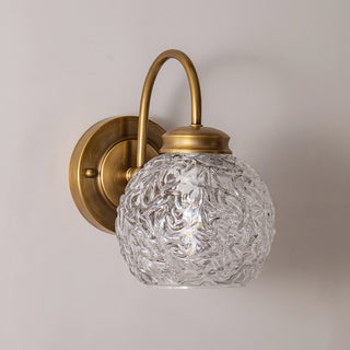 Elowen Vintage Textured Glass Wall Sconce